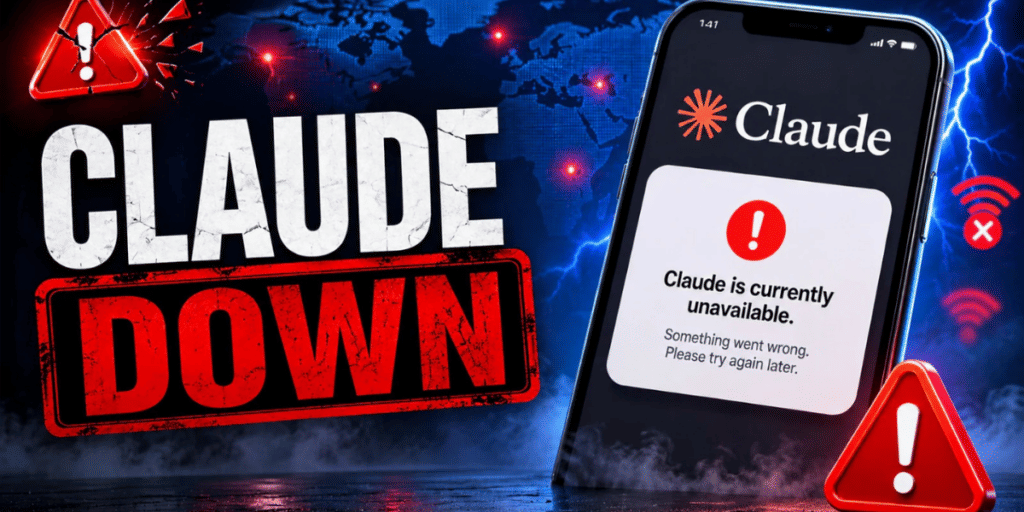 Claude AI services were down caused issues for the users