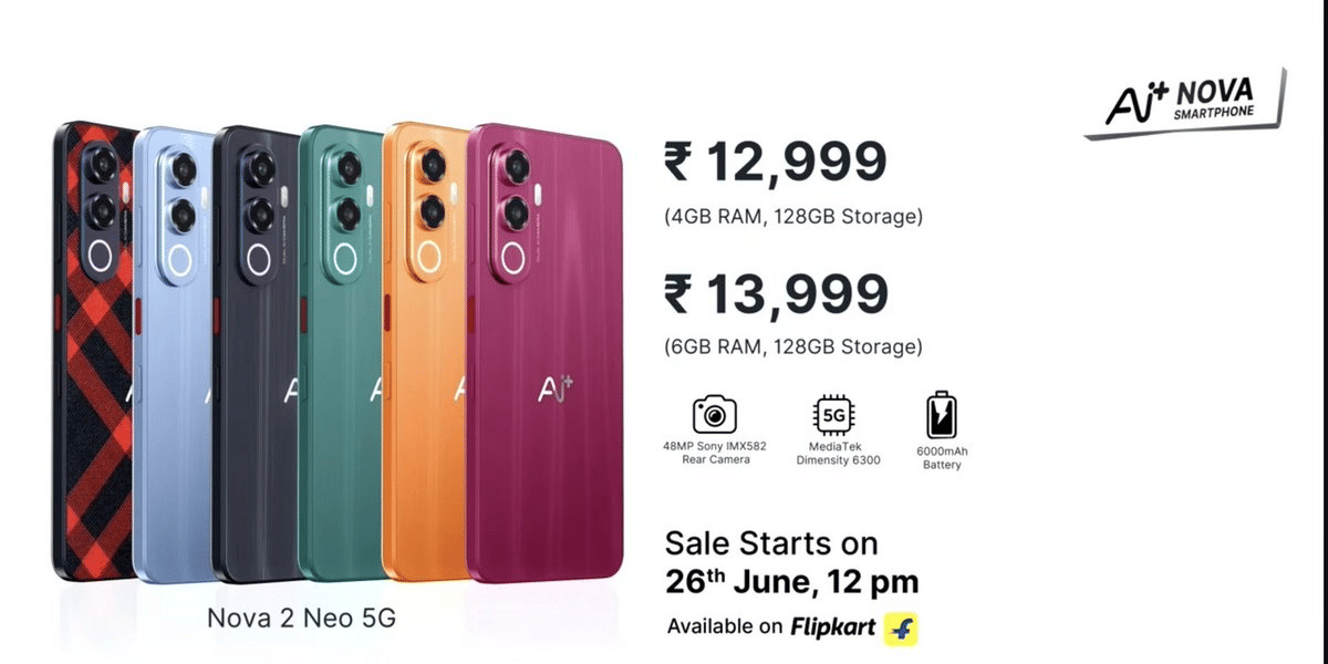 Ai+ Nova 2 Launch: New 5G Phones Start At Just Rs 12999 In India