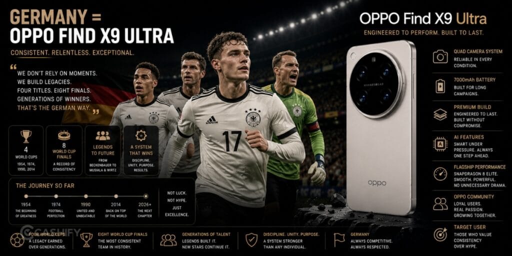 FIFA World Cup: Germany = OPPO Find X9 Ultra