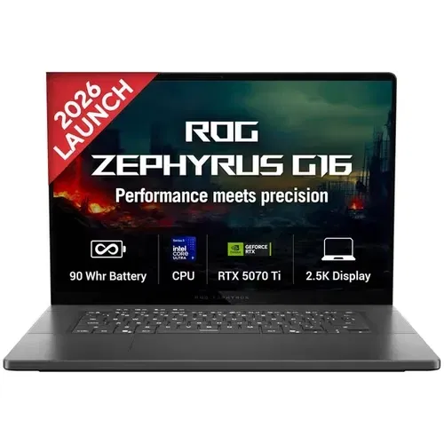 Asus ROG Zephyrus G16 GU606AR TB039WS Ultrabook Intel Core Ultra 9 386H 32 GB 2 TB SSD Windows 11 12 GB Front