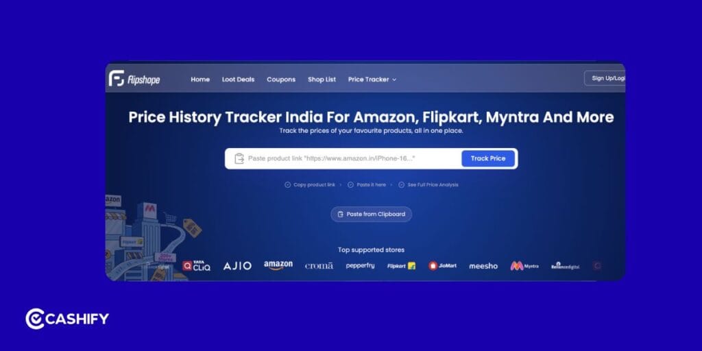Flipshope: Best for Coupons and Price Tracking