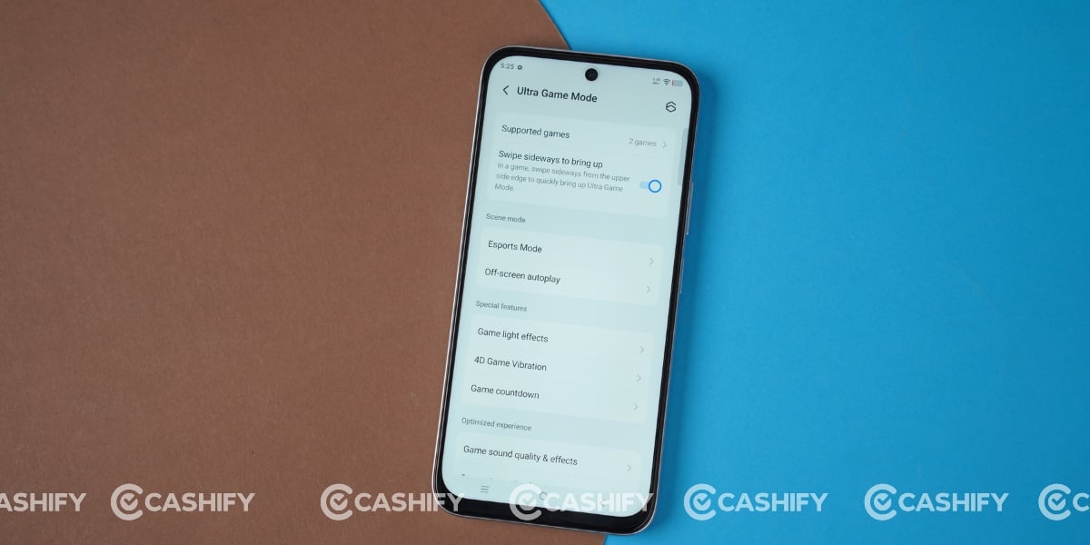 Vivo T5x gaming mode