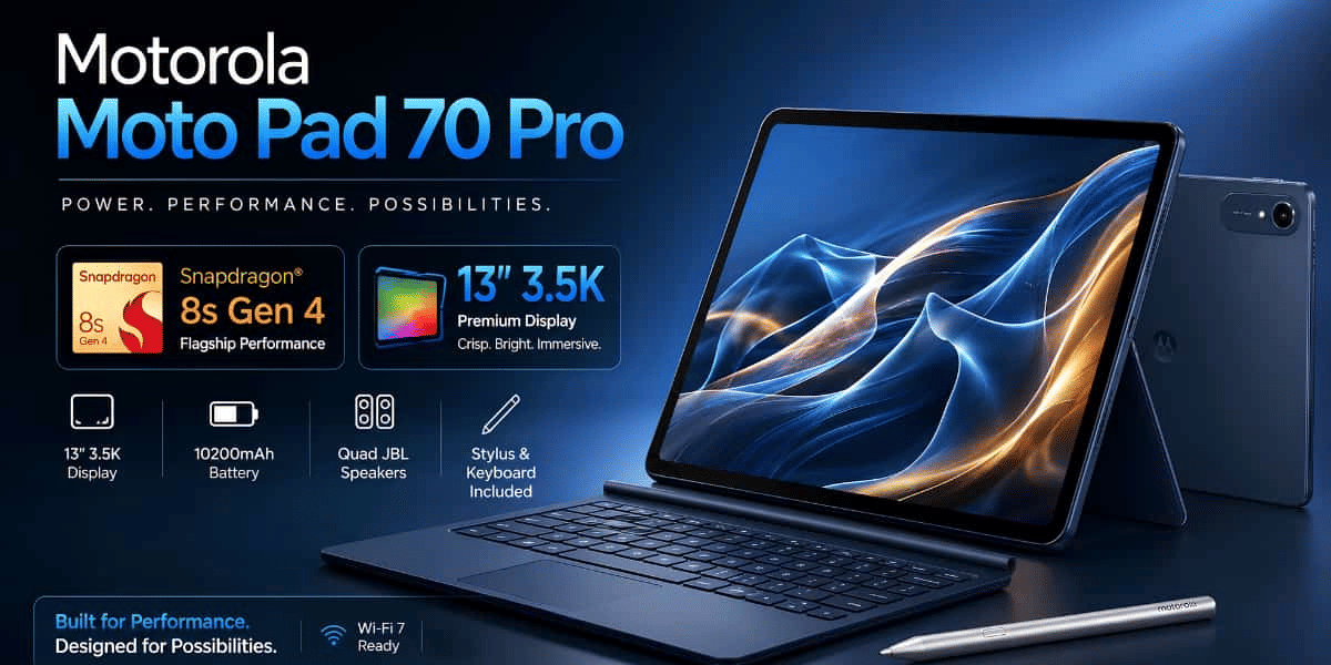 Moto Pad 70 Pro Launched In India At This Price With Snapdragon 8s Gen 4