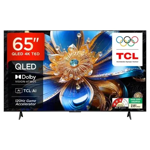 TCL 65T6D 65 inch (165 cm) QLED 4K Front