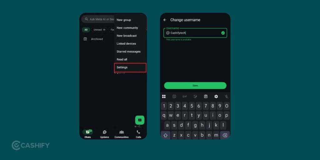 WhatsApp Username Feature steps