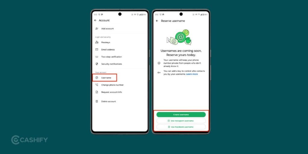 how to get username on whatsapp
