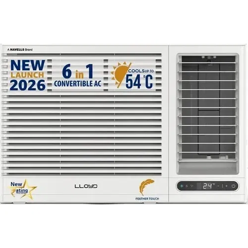 Lloyd GLW18I3AGSPR 1.5 Ton 3 Star Inverter Window AC Front