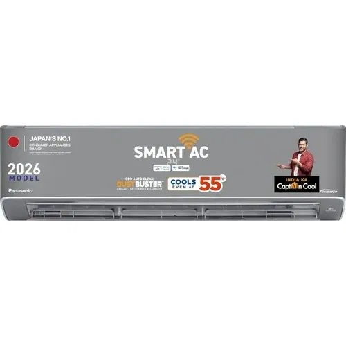 Panasonic CS/CU-HU18CKY5XFMH-P 1.5 Ton 5 Star Inverter Split AC Front