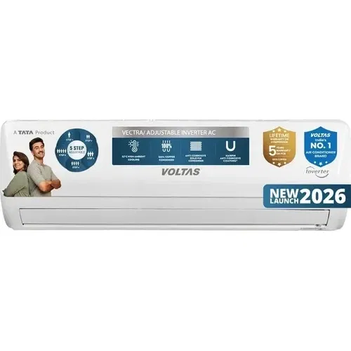 Voltas 123INV CAM 1 Ton 3 Star Inverter Split AC Front