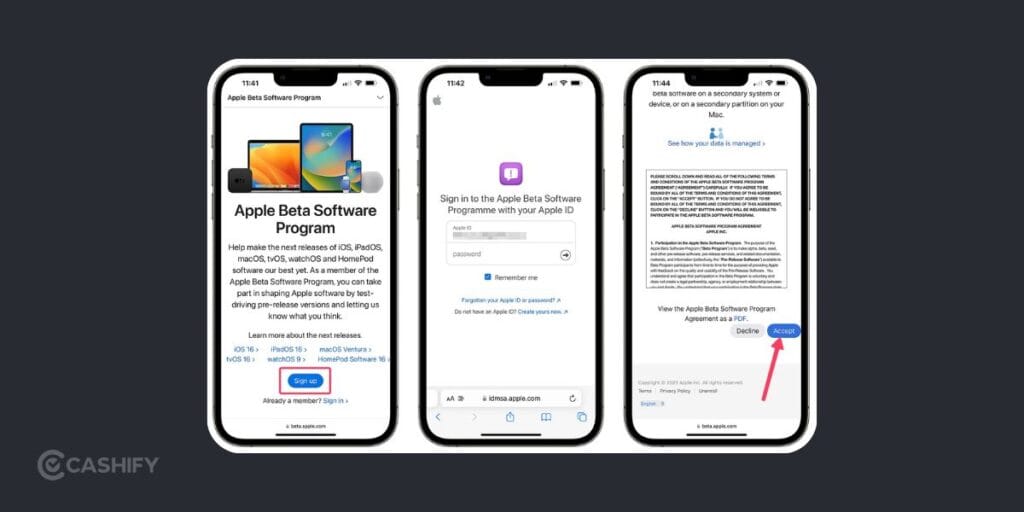 Step 1: Register Your Apple Account For Beta Updates