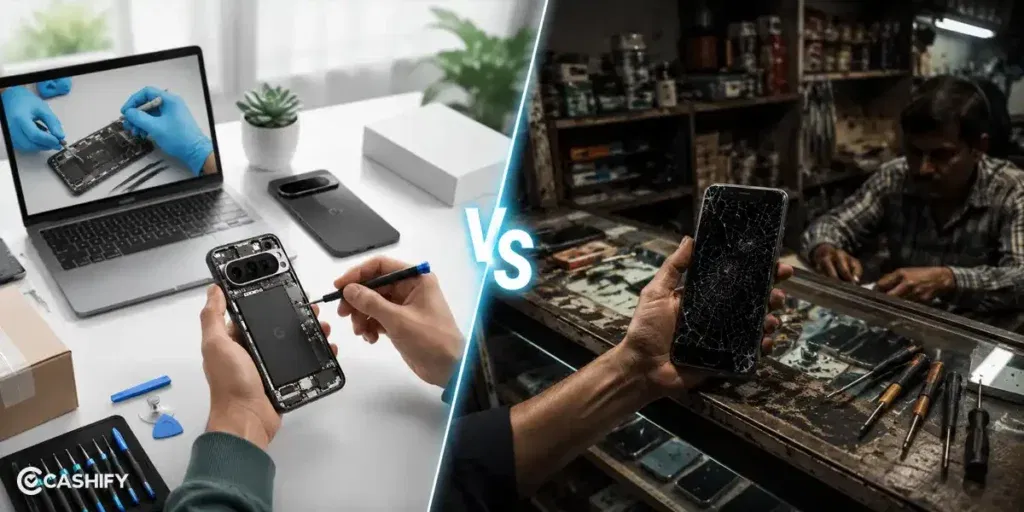 phone repair online vs local shops