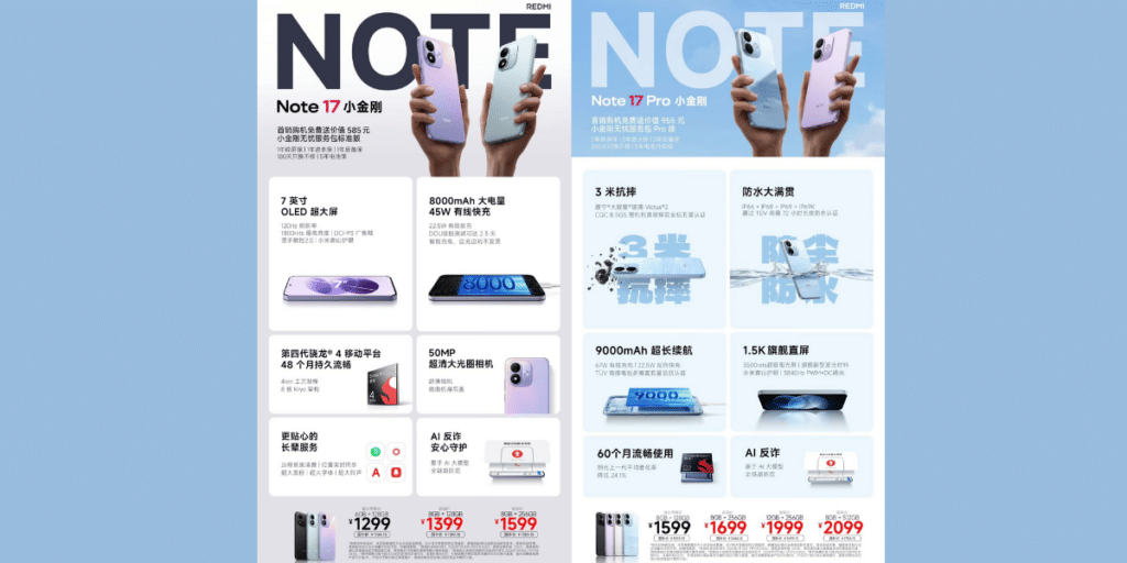 Redmi Note 17 Series launch