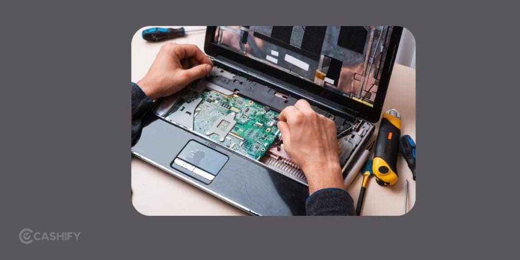 Laptop repair signs