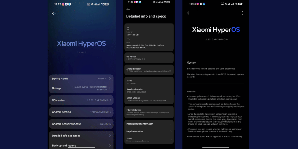 Xiaomi Android 17 Update