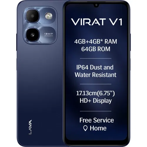 Lava Virat V1 4G Front And Back