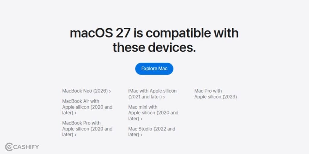 macos 27 apple macbook eligiblity list