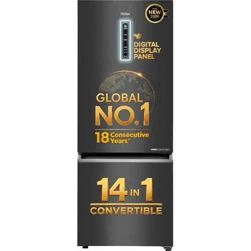 Haier HEB-333GBA-P 325 Ltr 3 Star Double Door Front