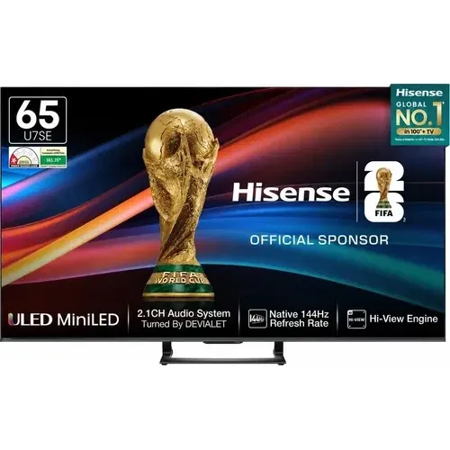 Hisense U7SE 65U7SE 65 inch (165 cm) Ultra HD 4K Smart Mini LED Front