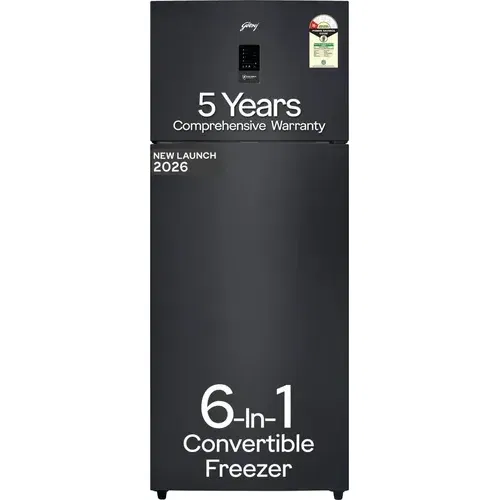 Godrej RF EON 416AN RCI GR BK 415 Ltr 1 Star Double Door Front