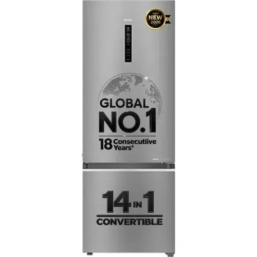 Haier HRB-451TSA-P 445 Ltr 1 Star Double Door Front