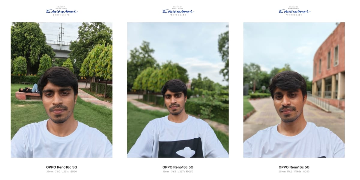 OPPO Reno 16c front camera sample
