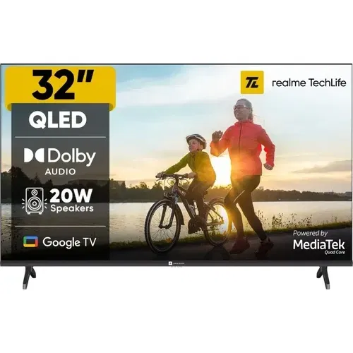 Realme TechLife 32HDGQRVHSQ 32 inch (81 cm) HD Ready Smart QLED Front