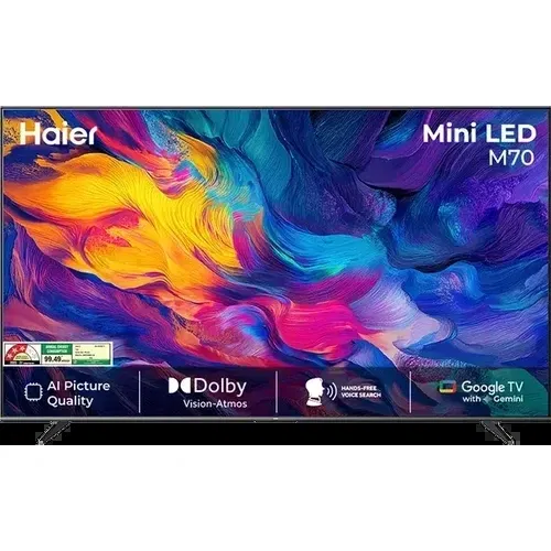 Haier M70 43M70UHMINI 43 inch (109 cm) Ultra HD 4K Smart Mini LED Front