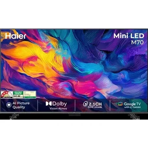 Haier M70 65M70UHMINI 65 inch (165 cm) Ultra HD 4K Smart Mini LED Front