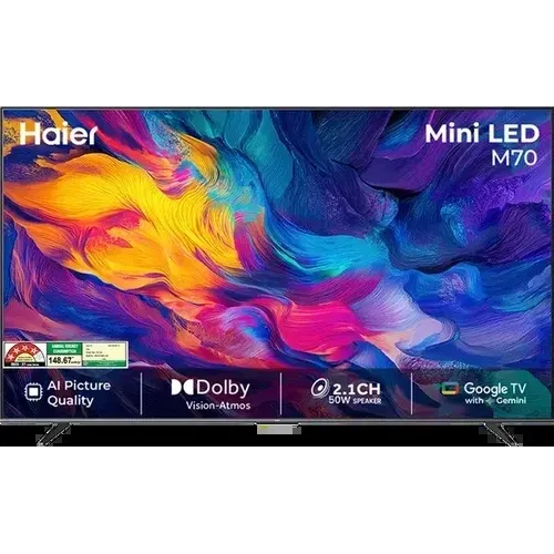 Haier M70 55M70UHMINI 55 inch (139 cm) Ultra HD 4K Smart Mini LED Front