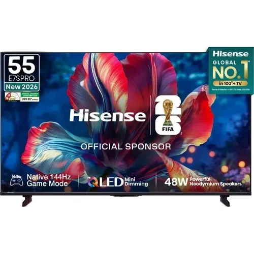 Hisense E7S Pro 55E7S Pro 55 inch (139 cm) Ultra HD 4K Smart QLED Front