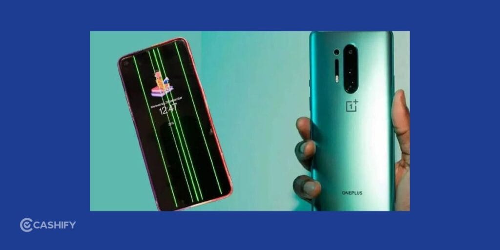 oneplus model with green line
