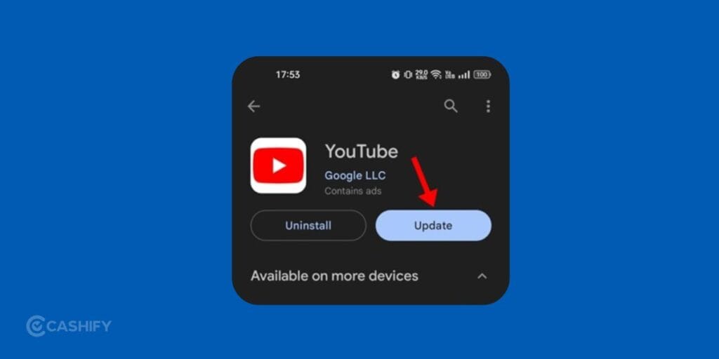 Update YouTube app