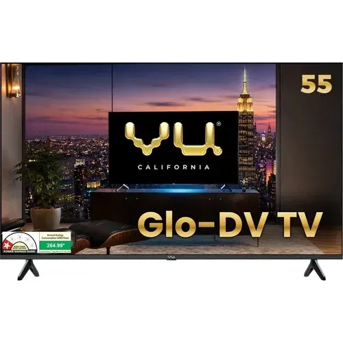 Vu GLO Series Vu55GLOQLED-DV 55 inch (139 cm) Ultra HD 4K Smart QLED Front
