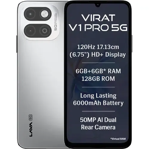LAVA Virat V1 Pro 5G Front And Back