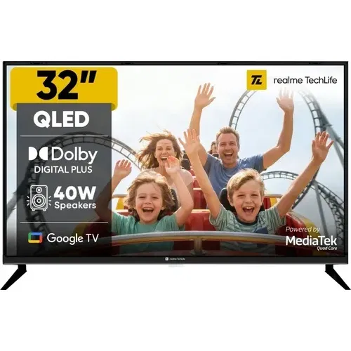 Realme TechLife 32HDGQRGHMQ 32 inch (81 cm) HD Ready Smart QLED Front