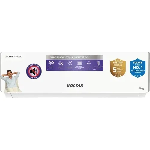 Voltas 183INV Vertis Plush 1.45 Ton 3 Star Inverter Split AC Front