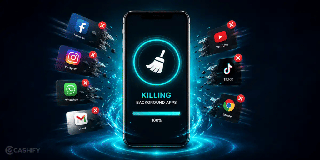 kill the running background apps