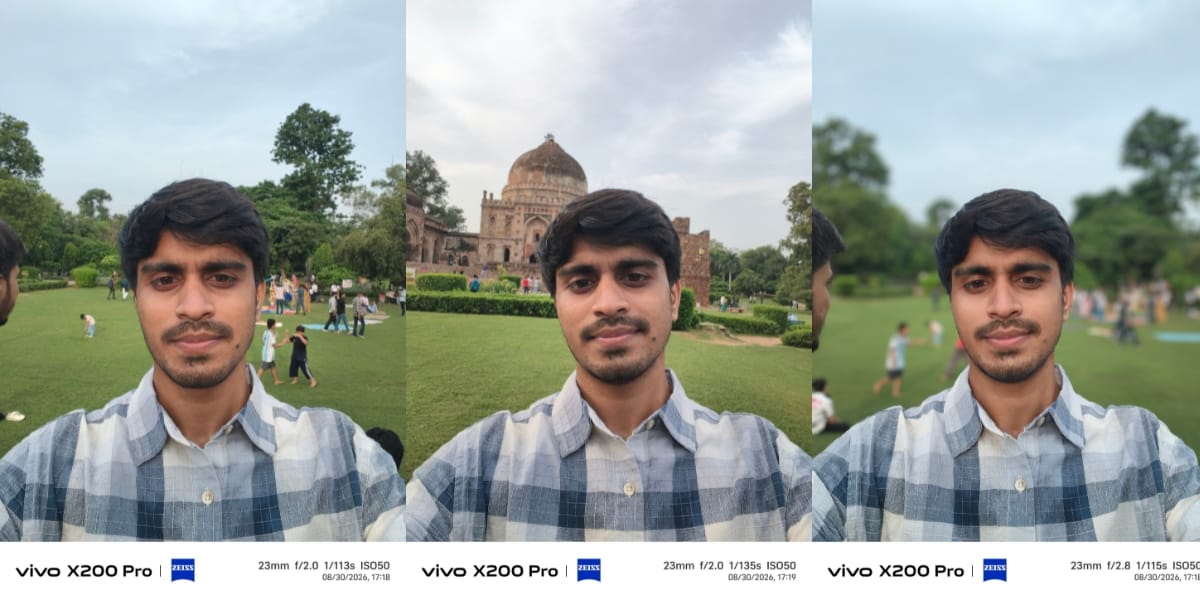 Vivo X200 Pro front camera