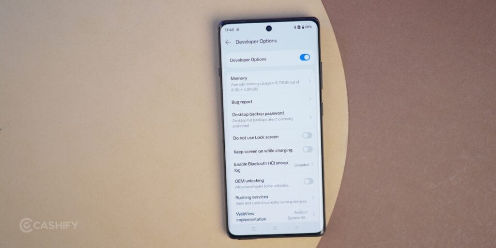 OnePlus Developer Option