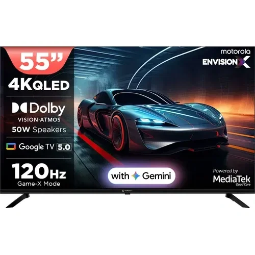 Motorola 55UHDGQMGBNQ 55 inch (139 cm) Ultra HD 4K Smart QLED Front