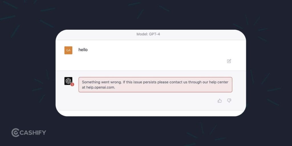 ChatGPT not working