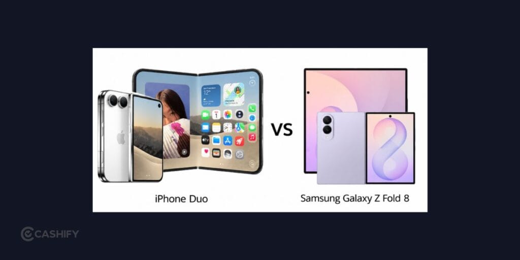 iphone duo vs samsung galaxy z fold 8 design