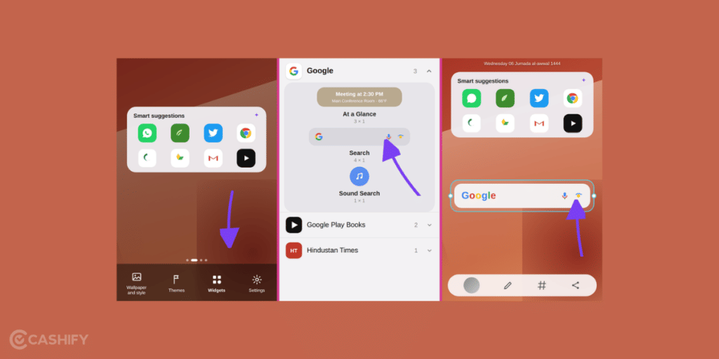 Add Google Widget On Home Screen On Android