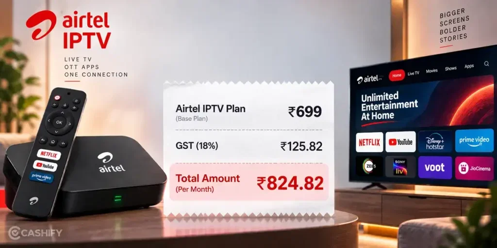 Airtel IPTV - what will you pay every month