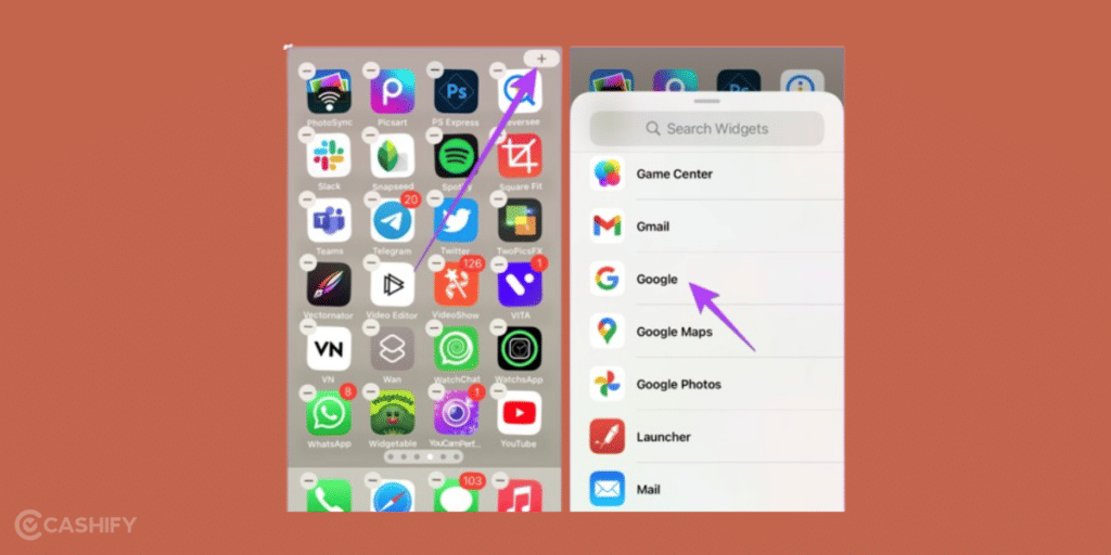 Add Google Widget On Home Screen On iPhone