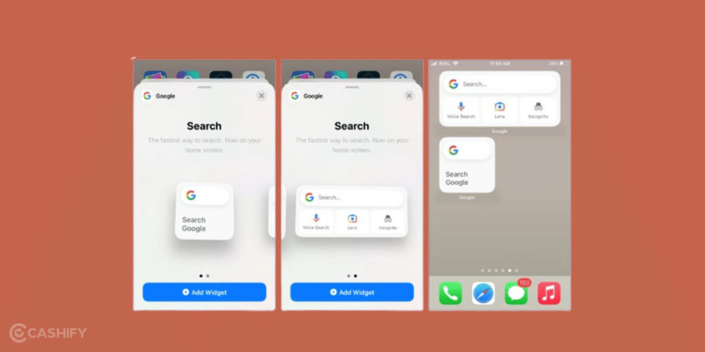 Google Search widget 