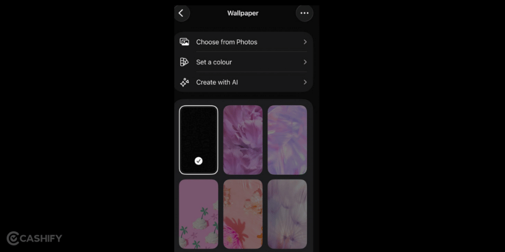 Change the wallpaper for all chats