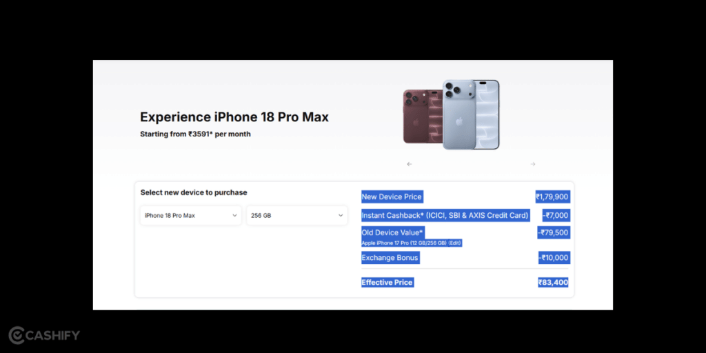 Experience iphone 18 pro max with exchange on 17 pro