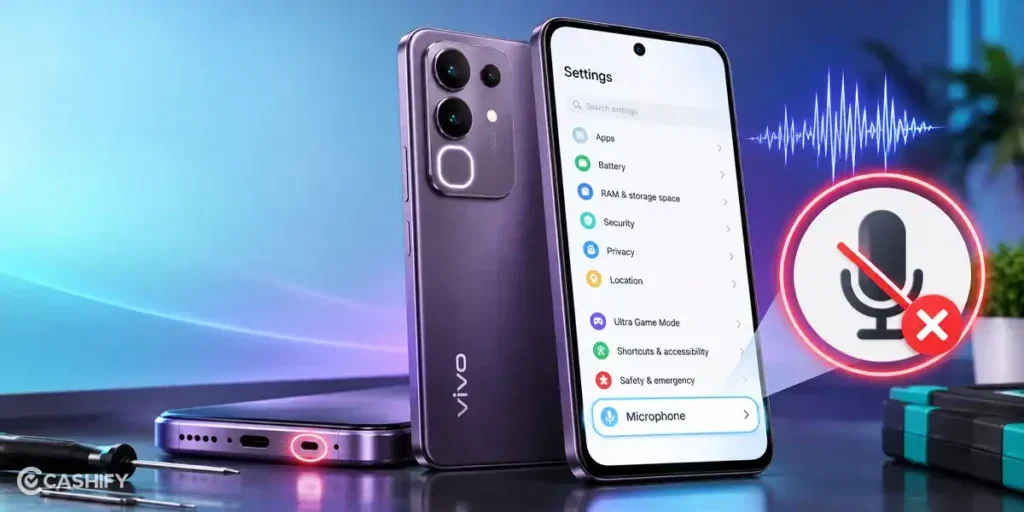 Vivo T4X 5G mic not working